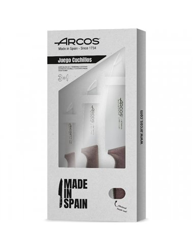 JUEGO 3 CUCHILLOS 110-150-200mm NIZA 818045/818047 ARCOS
