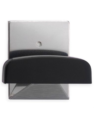 Percha adh inox/negra 52x40mm 2045-3 inofix