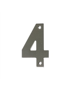 NUMERO 4 INOX 10cm 6772 AMIG