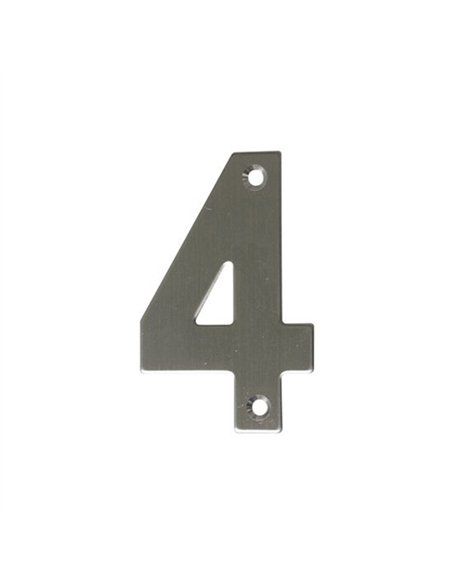 NUMERO 4 INOX 10cm 6772 AMIG