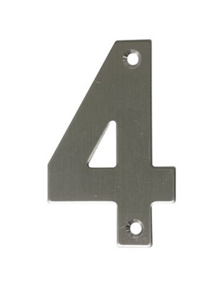 NUMERO 4 INOX 10cm 6772 AMIG