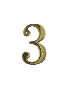 NUMERO 3 LATON 10cm 2672 AMIG