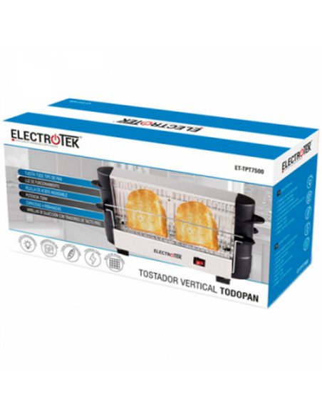 TOSTADOR VERTICAL TODOPAN 500w ET-TPT7500 ELECTROTEK