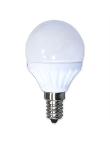 LAMPARA LED ESFERICA 6w E14 3000K 520Lm LEDME LIBERTINA