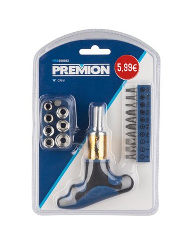 DESTORNILLADOR CARRACA 19 PUNTAS CR VAN PRE900052 PREMION