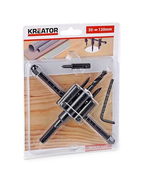 Cortador circular para taladro 30-120mm krt100301 kreator