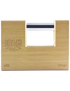 Candado cuadrado persiana 90mm laton llav/iguales u90ka ifam 2