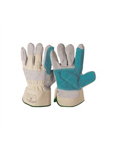 Paq. 12 guantes serraje reforzado 502 t.10 telascor