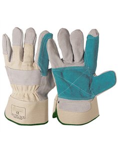Paq. 12 guantes serraje reforzado 502 t.10 telascor 2