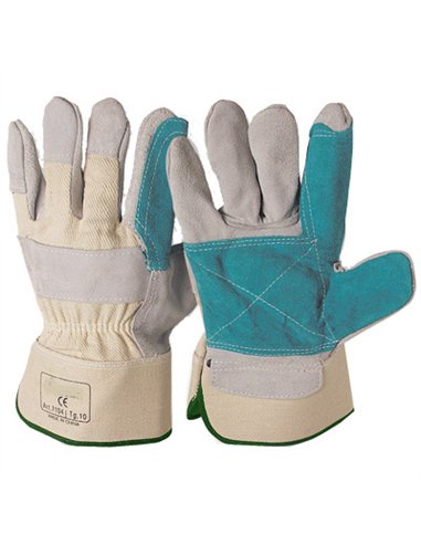 PAQ. 12 GUANTES SERRAJE REFORZADO 502 T.10 TELASCOR