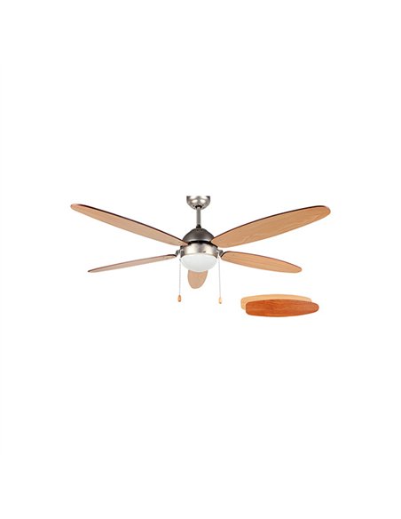 Ventilador techo cromado c/luz 132cm 60w cp48132 orbegozo