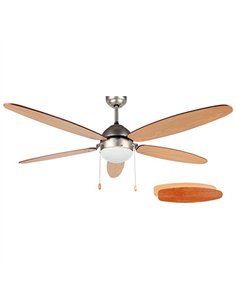 VENTILADOR TECHO CROMADO C/LUZ 132cm 60w CP48132 ORBEGOZO 2