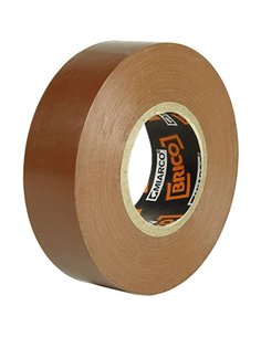 PAQ. 10 ROLLOS CINTA AISLANTE MARRON 19mm x20mt MIARCO 2