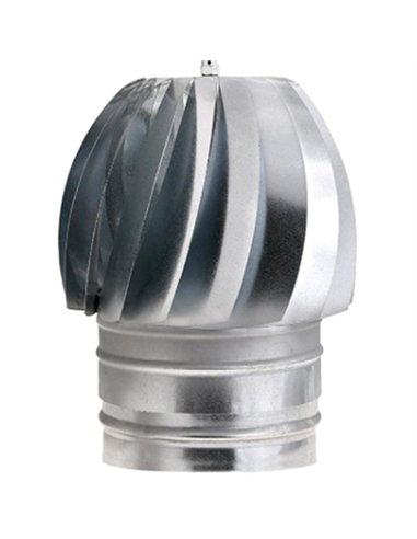 SOMBRERETE EXTRACTOR 200mm GALVANIZADO