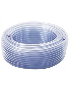 ROLLO 50mt MANGUERA CRISTAL TRANSPARENTE 12x15mm 2