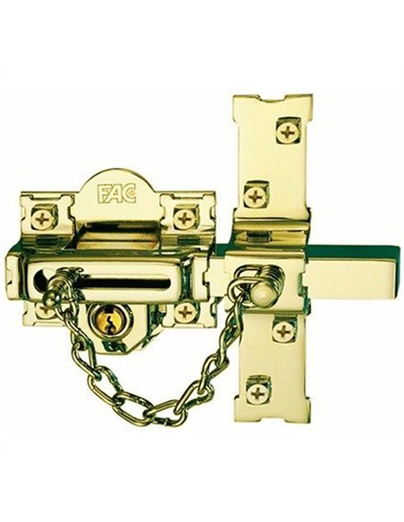 CERROJO 307L/80 IZQ LLAVE/LLAVE BOMB. PERFIL DORADO FAC