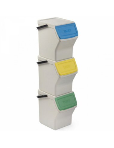 Set 3 cubos reciclaje modular 20lt 1105701 tatay