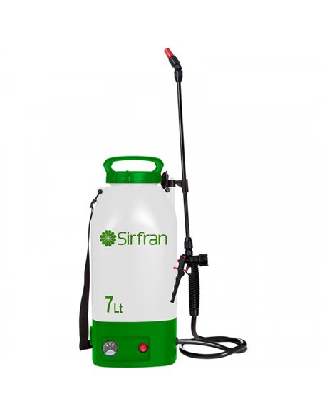 PULVERIZADOR SULFATAR PRESION BATERIA C/LANZA 7lt 2100 SIRFRAN