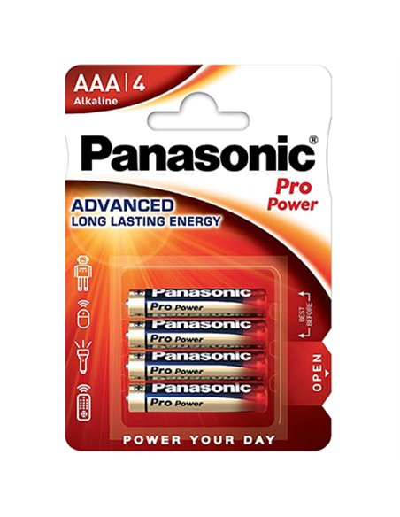 BLISTER 4 PILAS LR03B PRO-POWER XTREME ALKALINA PANASONIC