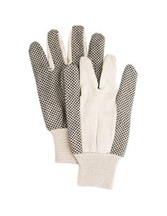 PAR GUANTE ALGODON PUNTOS PVC JARDINERIA T.10 74100 FLO 2
