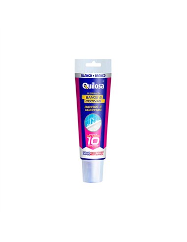 Tubo 100ml silicona baño cocina antimoho traslucida quilosa
