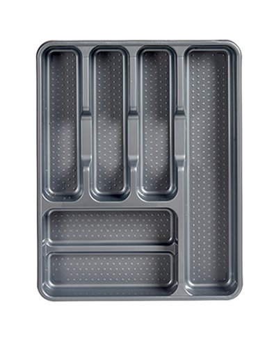 CUBERTERO PLASTICO 6 DEPART MEDIANO 38x30x4,7cm 83189 KINVARA
