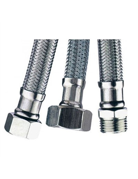 CONEXION LATIGUILLO INOX M-H 1/2 20cm 14313