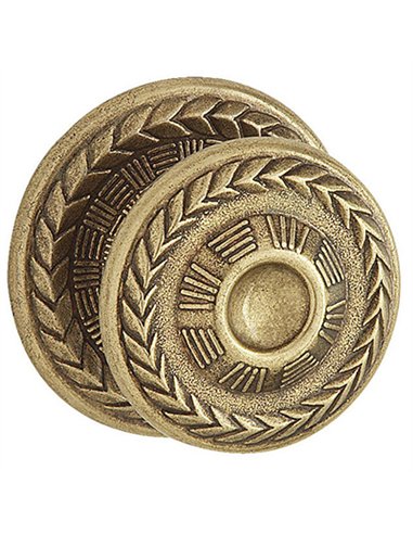 POMO PUERTA BADIA LATON ORO VIEJO 75mm M-66/G