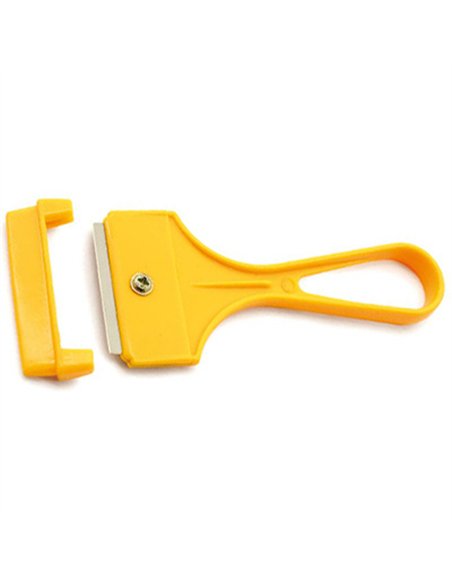 RASCAVIDRIOS PLASTICO 10cm HOJA 40mm 00243  3 CLAVELES