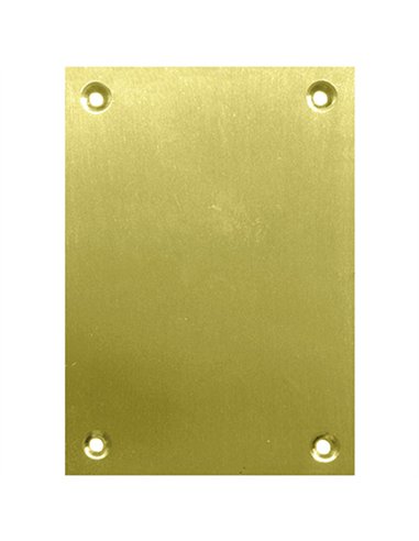 PLACA BOCALLAVE LATON PULIDO 60x110mm BLISTER