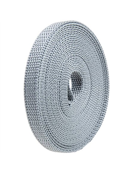 Rollo 6mt cinta persiana gris 14mm