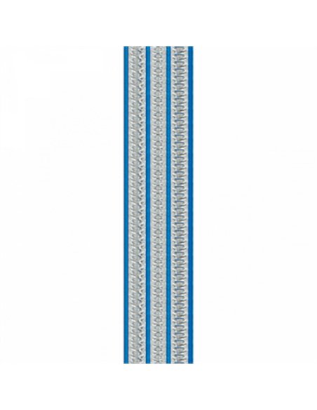 CORTINA PUERTA 120x210cm PLANA TOSCA nÂº6 CRISTAL-AZUL
