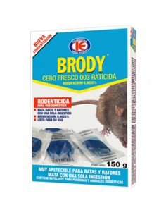 RATICIDA CEBO FRESCO 150gr BRODY 2