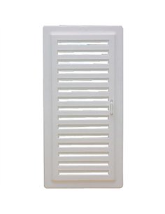 REJILLA VENTILACION PVC 9,8x22,5cm CON MARCO Y CIERRE F-200 2
