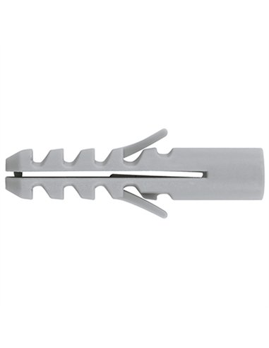 BLISTER 8 TACO PLASTICO GRIS 10mm
