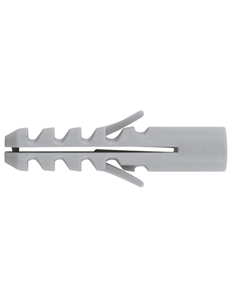 BLISTER 8 TACO PLASTICO GRIS 10mm