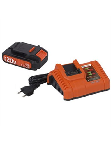 PACK BATERIA 20V (2000mAh) + CARGADOR POWDP9062 POWERPLUS