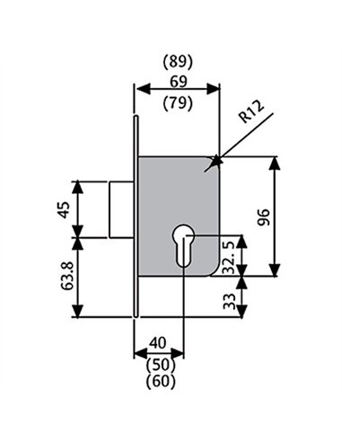 CERRADURA 203150HL LATONADO TESA