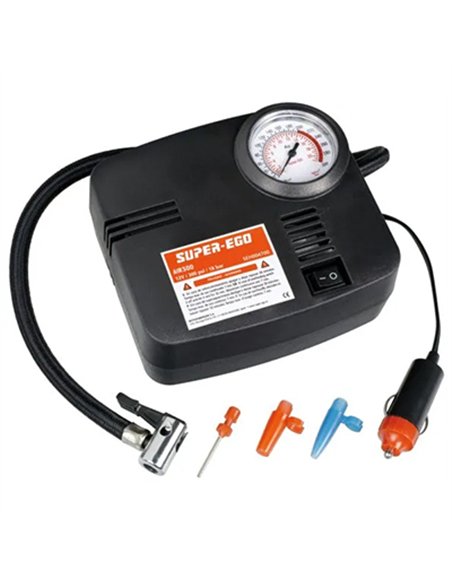 COMPRESOR AIRE HINCHADOR COCHE 12V 18bar SEH004700 SUPER EGO