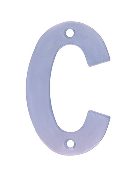 Letra c inox 10cm 6764 amig