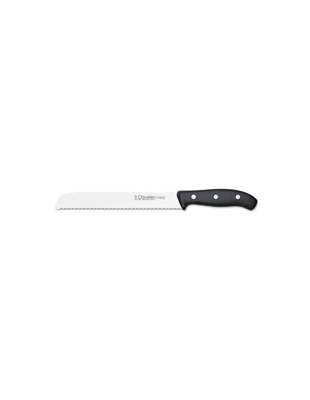 CUCHILLO PAN 20cm MANGO POLIPROPILENO 0958 3 CLAVELES