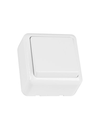 INTERRUPTOR SOBREPONER BLANCO 21172 AMIG