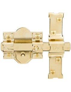 CERROJO 201R/80 BOTON/LLAVE BOMB. REDONDO DORADO FAC 2