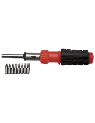 DESTORNILLADOR CARRACA 8 PUNTAS 220mm 39D181 TOP TOOLS