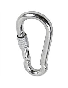 Bolsa 5 mosqueton bombero+seguro 100mm 2