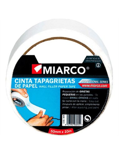 ROLLO CINTA TAPAGRIETAS LISA 50mm x10mt 3695 MIARCO