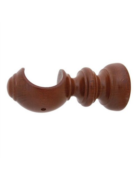 BLISTER 1 SOPORTE ABIERTO NOGAL 20mm RIEL CHYC