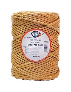 BOBINA 750gr HILO RAFIA 3 CABOS BEIGE NÂº 4 REF 142754 2