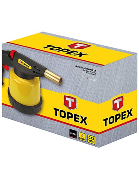SOPLETE CARTUCHO METALICO CON PIEZO 190gr 44E141 TOPEX