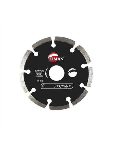 DISCO DIAMANTE GENERAL OBRA 115mm SEGMENTADO 66115 LEMAN